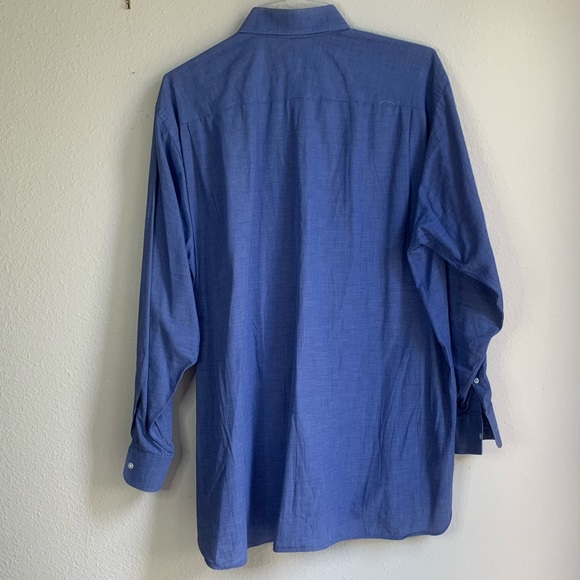 Robert Talbott 17.5 blue men’s dress shirt - Picture 2 of 3